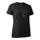 Deerhunter Lady Logo T-Shirt schwarz Damen (Größe 36)