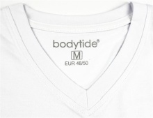 Bodytide V-Neck T-Shirt Doppelpack weiß Herren