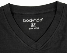 Bodytide V-Neck T-Shirt Doppelpack schwarz Herren (Größe M)