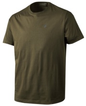 Seeland Basic T-Shirt 3er-Pack pine green/ faun major braun Herren (Größe M)