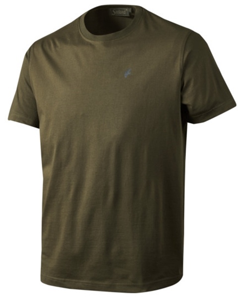 Seeland Basic T-Shirt 3er Pack pine green/ faun major braun Herren (Größe 4XL)