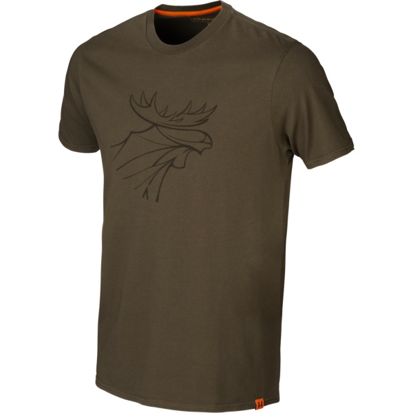 Härkila Graphic T-Shirt 2-Pack green/brown Herren