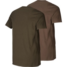 Härkila Graphic T-Shirt 2-Pack green/brown Herren (Größe S)
