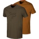 Härkila Graphic T-Shirt 2-Pack green/clay Herren
