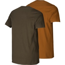 Härkila Graphic T-Shirt 2-Pack green/clay Herren (Größe 4XL)
