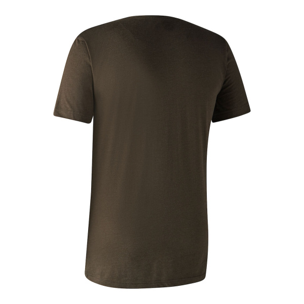 Deerhunter T-Shirt Basic O-Neck 2-Pack braun / grau Herren
