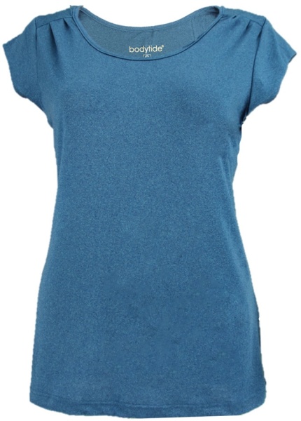 Bodytide Funktion T-Shirt cool comfort blau melange Damen